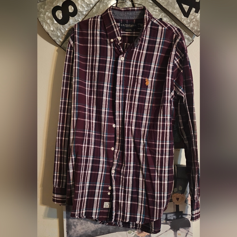 Mens Polo button down shirt!